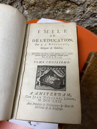 ROUSSEAU, L'Emile ou l'éducation, 1762 
[ROUSSEAU]

Jean-Jacques ROUSSEAU, L'Emile...