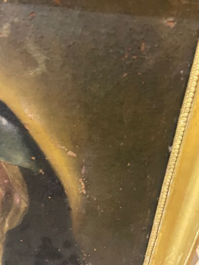 ECOLE FRANCAISE XVIIIE FRENCH SCHOOL 18th century

SAINT

Oil on canvas

(missing,...