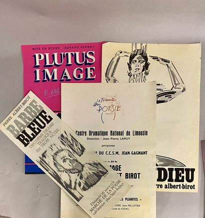 LOT D'AFFICHES Important lot of posters of poetry, theater, Fine Arts (DADA, SURVAGE...