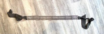 MAJE MAJE

BELT with eight rows of metal chains various types of links and black...