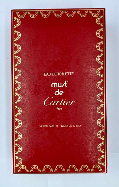 CARTIER « Must » CARTIER " Must " (in French) 

Glass bottle, 50ml spray, titrated....