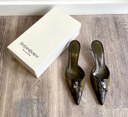 YVES SAINT LAURENT YVES SAINT LAURENT

Lot including

- PAIR OF brown leather and...