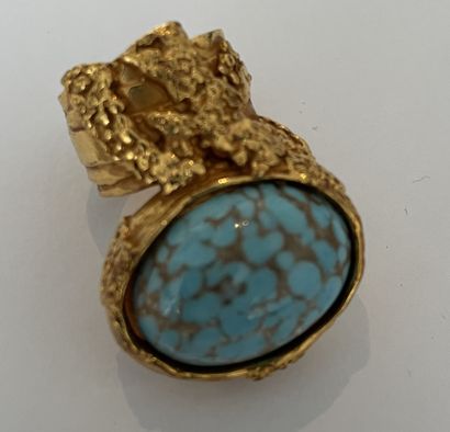 YVES SAINT LAURENT YVES SAINT LAURENT

RING, ARTY collection, in gold-plated metal...