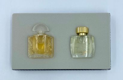 LALIQUE « Pour homme » LALIQUE " For men " (in French)

Box containing 2 homothetic...