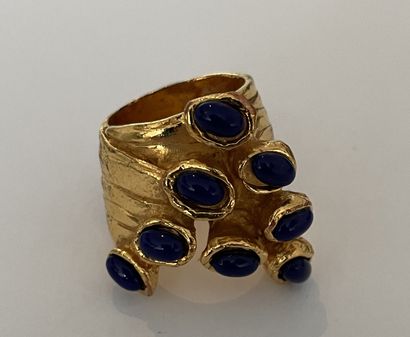 YVES SAINT LAURENT YVES SAINT LAURENT

ARTY COLLECTION RING in gilded metal and dark...