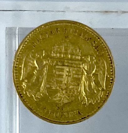 PIECE de 10 Korona en or, 1899 PIECE of 10 Korona in gold, 1899

Gross weight: 3...