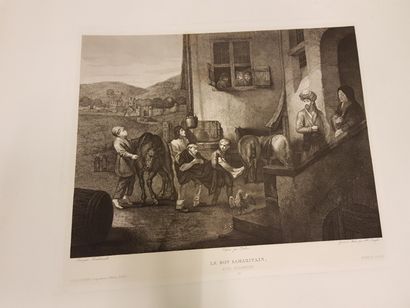 Fort lot de 30 gravure Strong lot of about 30 black engravings after the great masters:...
