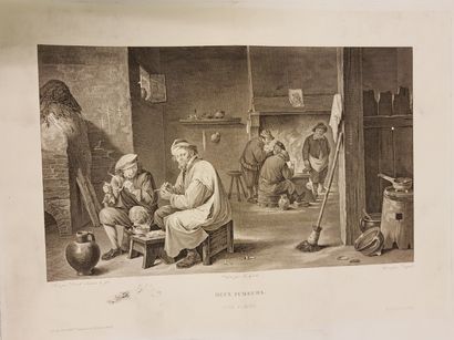 Fort lot de 30 gravure Strong lot of about 30 black engravings after the great masters:...