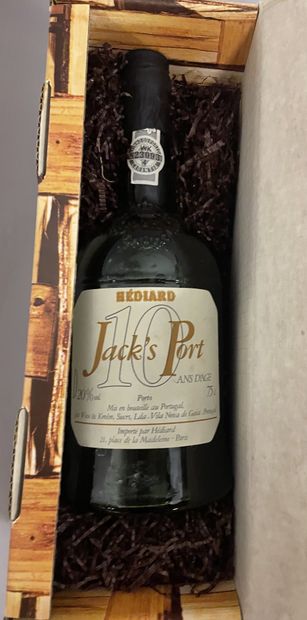 1 btl de Porto Jack's port 10 ans d'age importé par Hediard 1 btl de Porto Jack's...