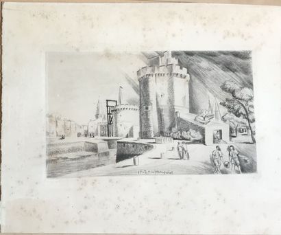 Henry de WAROQUIER Henry de WAROQUIER
PORT DE LA ROCHELLE
Gravure en noir signé en...