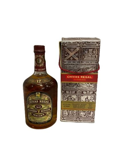 CHIVAS REGAL 1 btl de blend scotch whishy 12 ans dans un coffret carton CHIVAS REGAL...