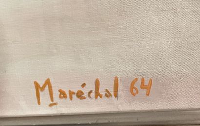 * Francis MARECHAL * Francis MARECHAL
'BRUME DE NUIT", 1964
Huile sur toile signe...