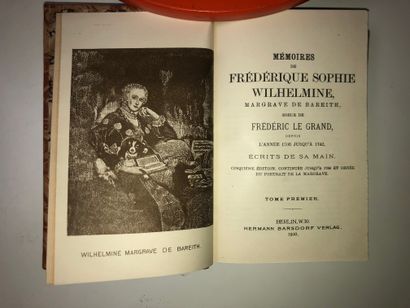 null [BALINCOURT - DRUMONT - PRUSSE - WILHELMINE - MEMOIRES] 3 vol.
- Commandant...