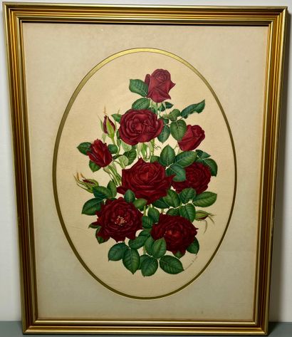 Joanna ASQUITH LOWE ROSES (rouges, roses et jaunes)
Quatre estampes en couleur sur...