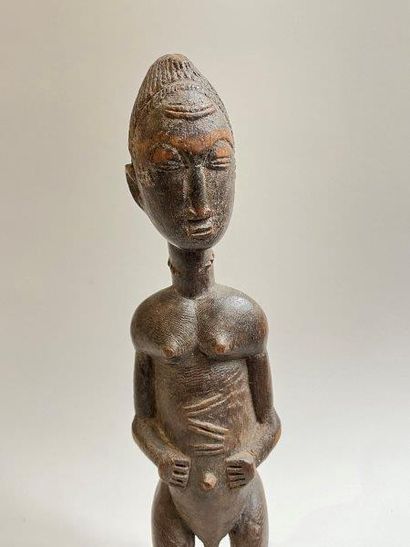 null ¤ LOT COMPRENANT CINQ PIECES :

- un masque de type de Yorouba, Nigeria
- statuette...