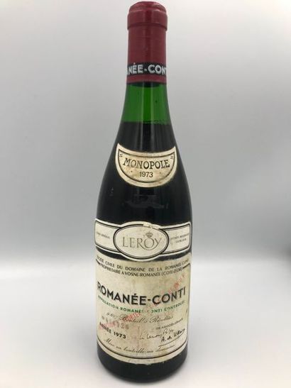 1 Bouteille ROMANÉE CONTI mise Domaine de La Romanée Conti, 1973 1 Bouteille ROMANÉE...