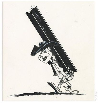 MORRIS MORRIS
LUCKY LUKE
L'Escorte (T.28), Dupuis 1966
Illustration originale, réalisée...