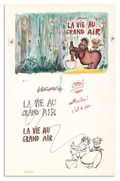 REISER REISER
LA VIE AU GRAND AIR (T.1),
Éditions du Square 1972
Couverture originale....