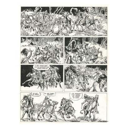 FRANZ FRANZ

JUGURTHA

Les Loups de la steppe (T.6),

Le Lombard 1980

Planche originale...