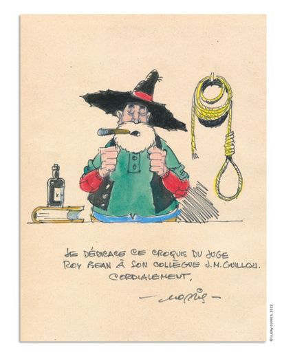 MORRIS MORRIS

LUCKY LUKE

Le Juge, illustration originale pour une dédicace réalisée...