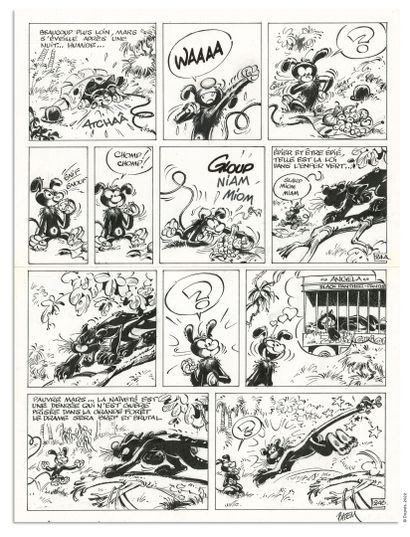 BATEM BATEM

MARSUPILAMI

Mars le noir (T.3), Marsu Productions 1989

Planche originale...