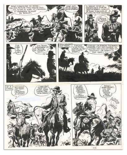 JIJE JIJÉ
JERRY SPRING
La Fille du canyon (T.16), Dupuis 1977
Original plate n°34,...