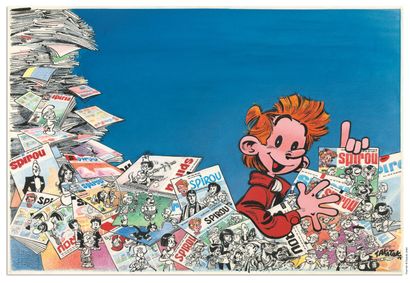 FOURNIER JEAN-CLAUDE FOURNIER
SPIROU ET FANTASIO
Dupuis 1976
Couverture originale...