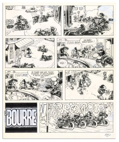 BAR2 BAR2
JOE BAR TEAM
Tome 1, Vents d'Ouest, 1990
La Bourre, planche originale n°...