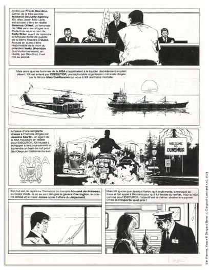 LOT CARITATIF WILLIAM VANCE
XIII
Secret Défense (T.14), Dargaud 2000
Planche originale...