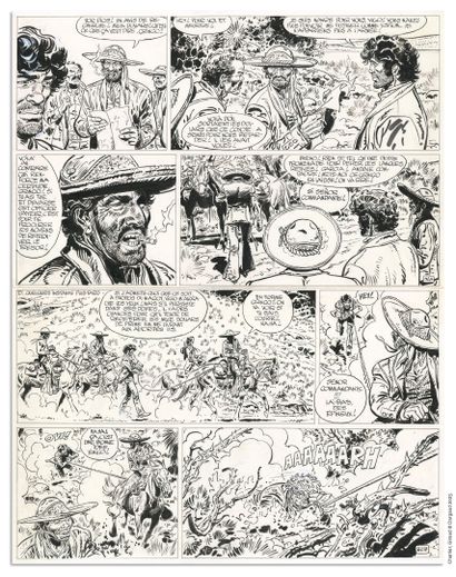 GIRAUD JEAN GIRAUD ◊
BLUEBERRY
Chihuahua Pearl (T.13),
Dargaud 1973
Planche originale...