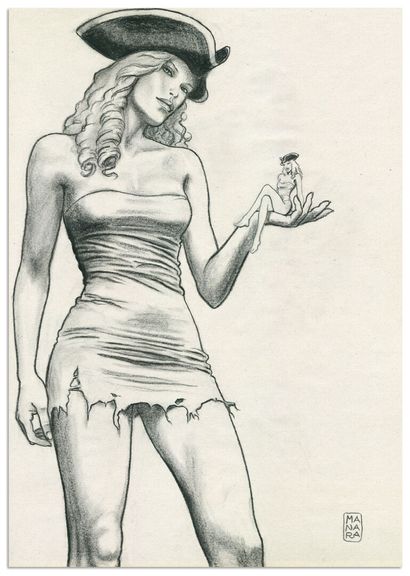 MANARA MILO MANARA ◊
Portfolio Le Donne Di Milo, Comicon Edizioni 2012
Original illustration....