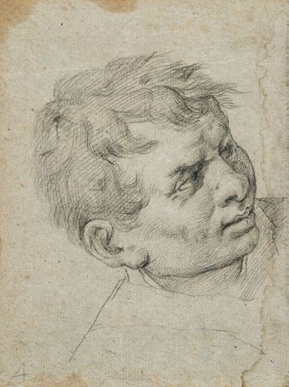 Giambattista TIEPOLO, School of. Seventeen heads. Drawings. Giambattista TIEPOLO,... Gazette Drouot