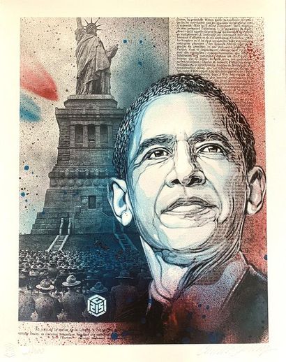 C215 C215 - Obama, 2020

Lithograph signed and numbered by hand on 100.

Stamped... Gazette Drouot