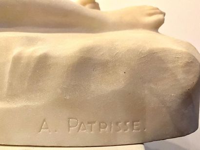 null Albert PATRISSE (1892-1964) 
La Source 
Sculpture en marbre blanc, titrée en...
