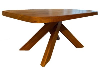  Pierre CHAPO (1927-1987) Table T 35 C de forme rectangulaire, les angles arrondis,...