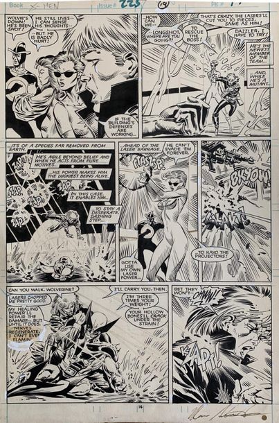 null Marc Silvestri (MARVEL)
X-Men # 225, page 19, 1988
Encre de Chine signée sur...