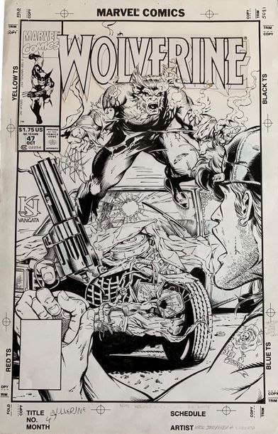 null Wolverine - Kirk Jarvinen Vancata (MARVEL)
Wolverine #47, couverture, 1991
Encre...