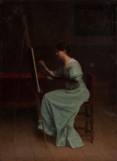 Antoon François HEIJLIGERS (1828-1897)
Woman...