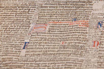 null GREGOIRE IX (1145-1241), Les Décrétales. Manuscrit du milieu du XIII ème siècle...