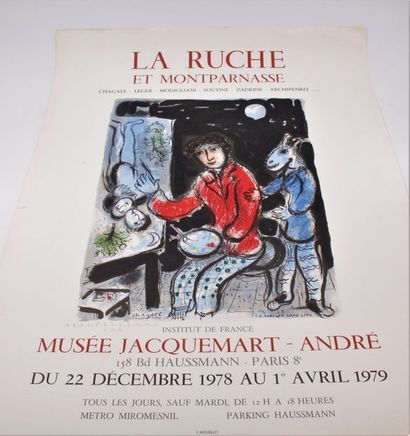 CHAGALL (1887-1985). « Affiche La Ruche et...