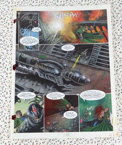 null Nick PERCIVAL (XX-XXI) (DC Comics)
Judge Dredd, The Magazine #33, page 22, 1993.
Technique...