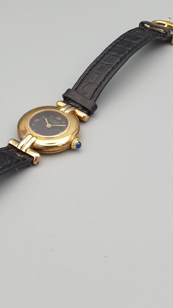 null CARTIER "Colisée" ref.590002 vers1989.

Montre de dame en vermeil plaqué 20...