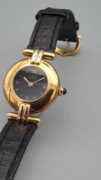 null CARTIER "Colisée" ref.590002 vers1989.

Montre de dame en vermeil plaqué 20...