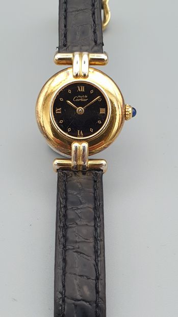 null CARTIER "Colisée" ref.590002 circa 1989.

Ladies' watch in 20 micron plated...