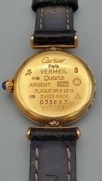 null CARTIER "Colisée" ref.590002 circa 1989.

Ladies' watch in 20 micron plated...