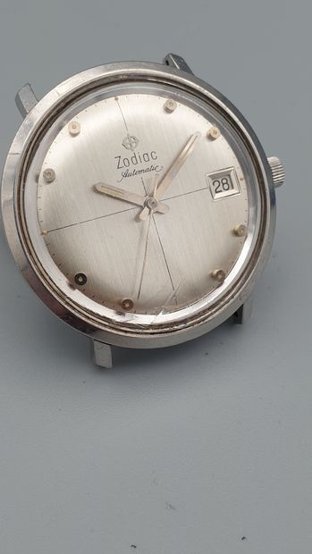 null ZODIAC "Cross Hair" ref.722.939 circa 1965

Stainless steel wristwatch, round...