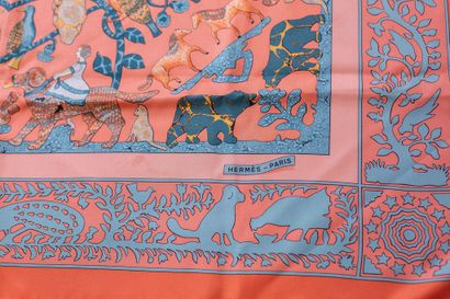 null 
HERMÈS


Carré en twill de soie modèle
 Early America, par Françoise de la...