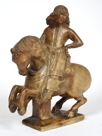 null 
Cavalier en albâtre sculpté en ronde-bosse.




Pays-Bas, XVIIe siècle




Hauteur...