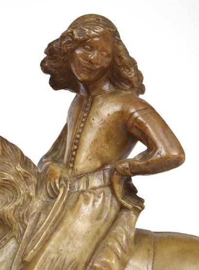 null 
Cavalier en albâtre sculpté en ronde-bosse.




Pays-Bas, XVIIe siècle




Hauteur...