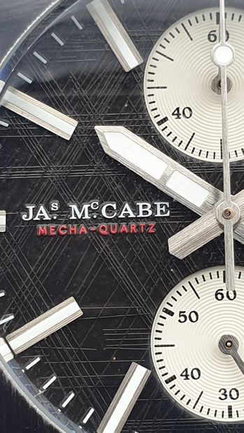 null JAMES MCCABE, BAJA CHRONO “Gravel Grey” NOS.

Large chronographe classique,...